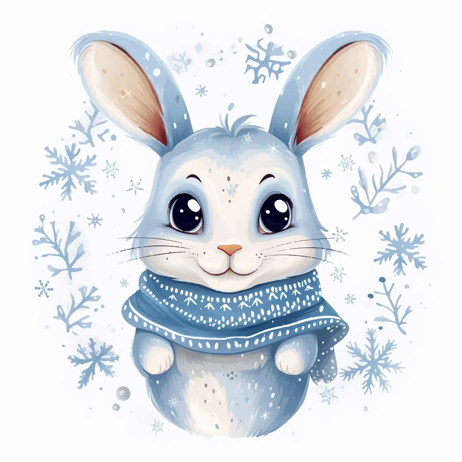 Funny Bunny Face Vector for Year of the Rabbit — free download from Dotvec