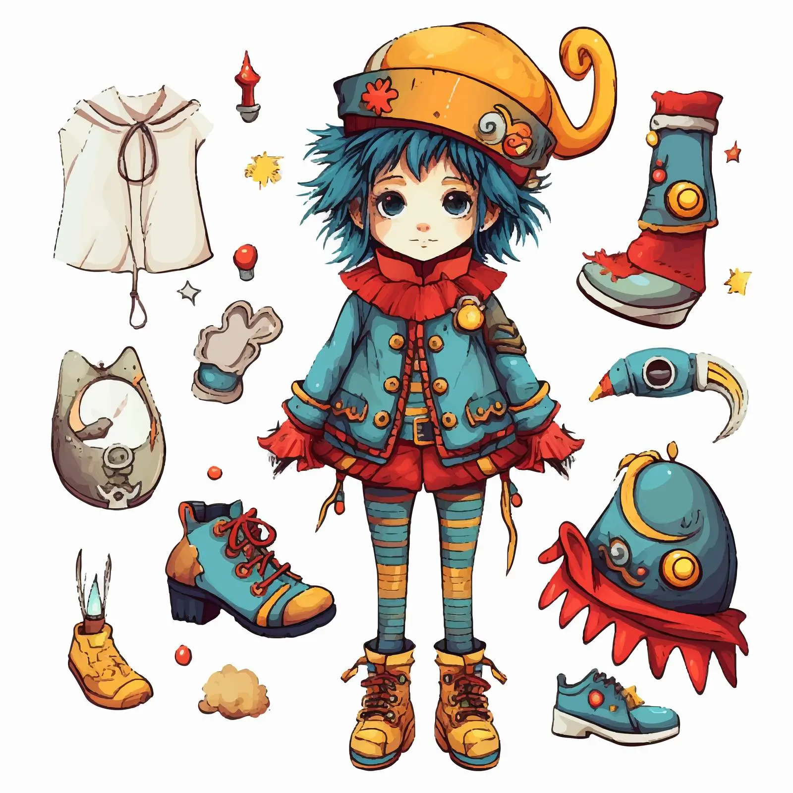 Funny Child Costume for Fashionable Kids — free download from Dotvec