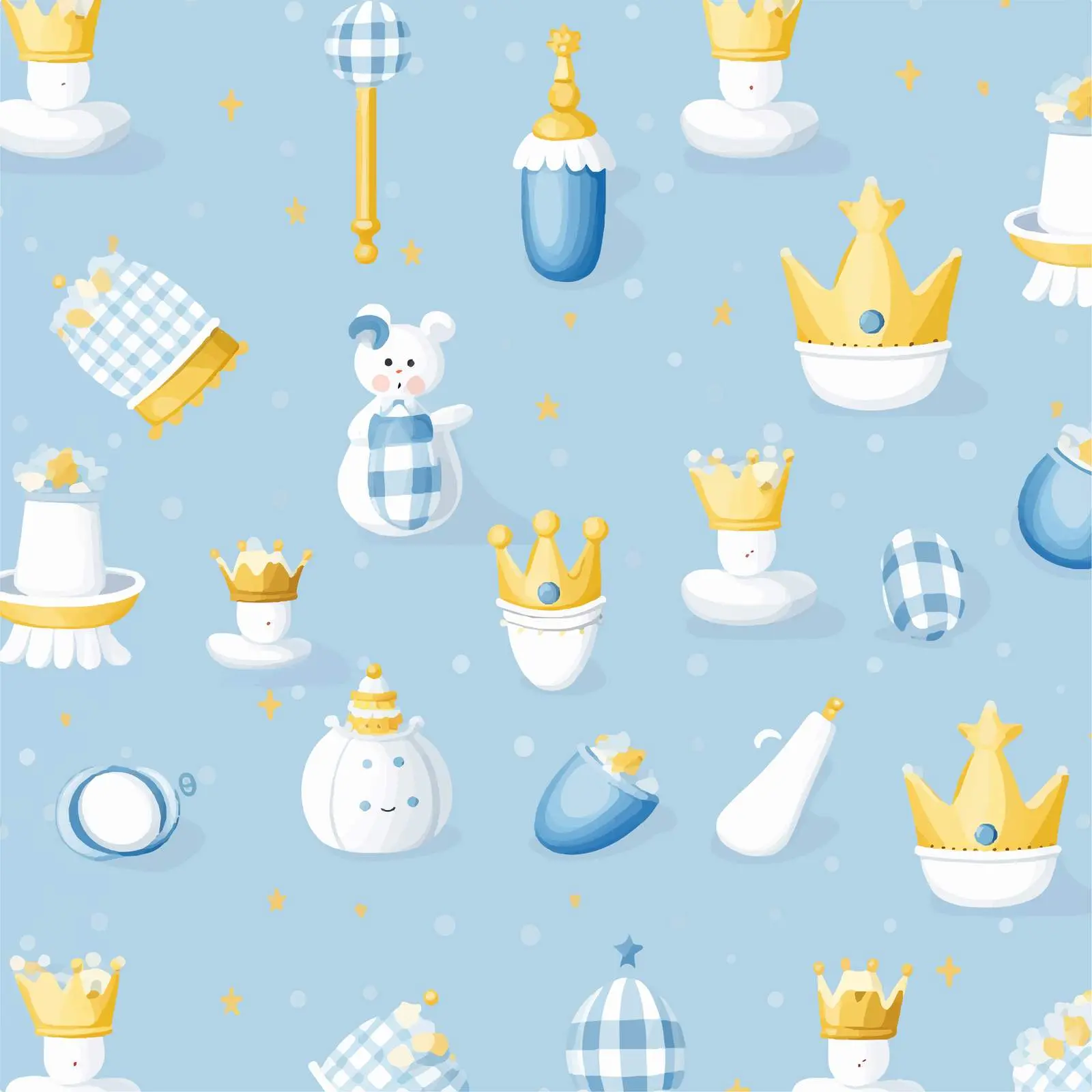 Cute Baby Boy Welcome Crown Vector — free download from Dotvec