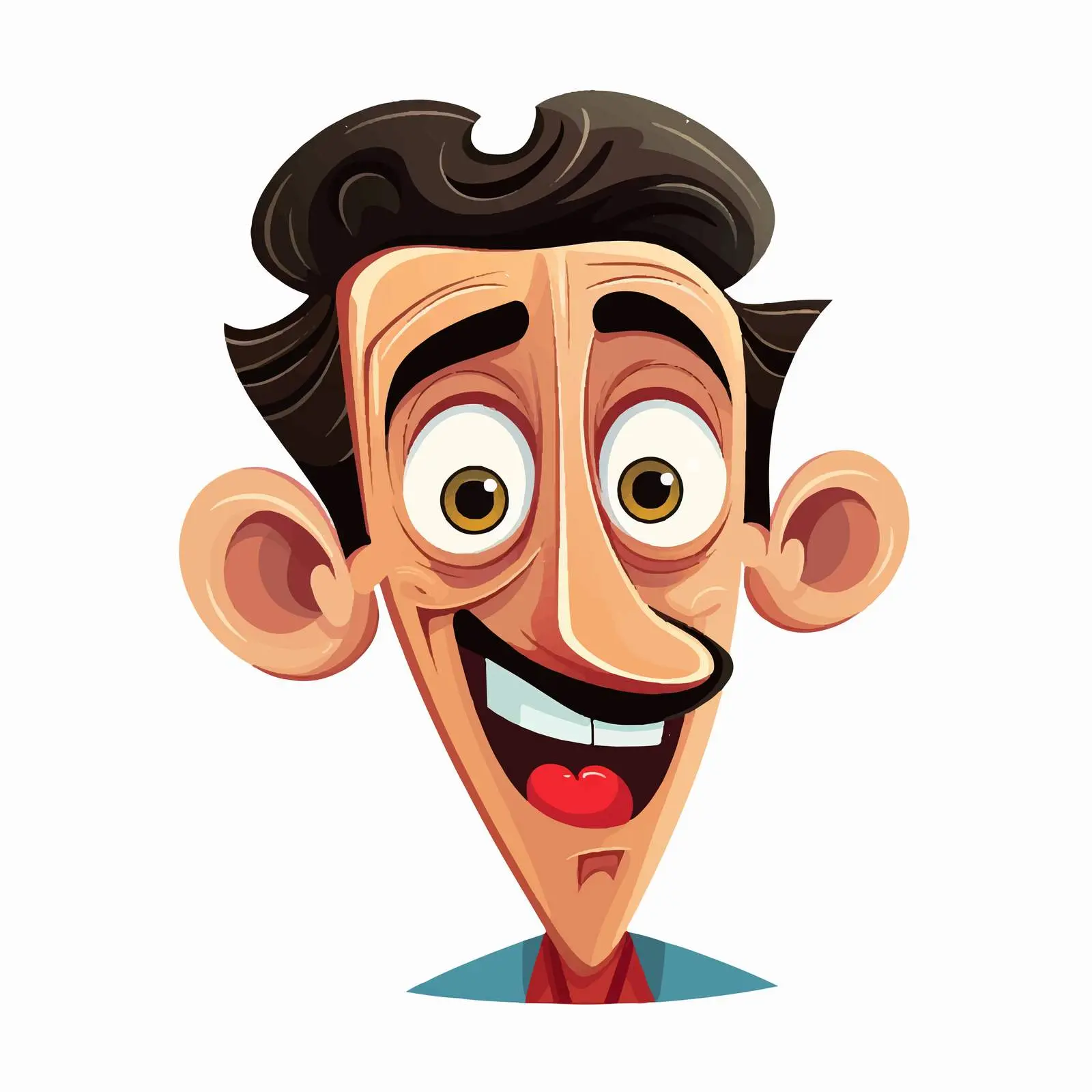 Funny Man Avatar Cartoon Vector Illustration — free download from Dotvec