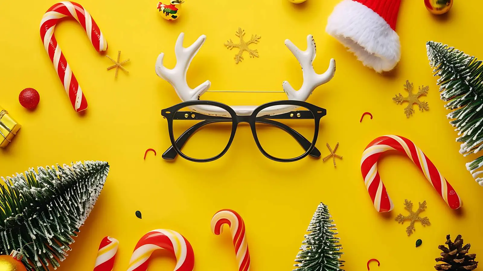 Funny Winter Holiday Accessories for New Year and Christmas — free download from Dotvec