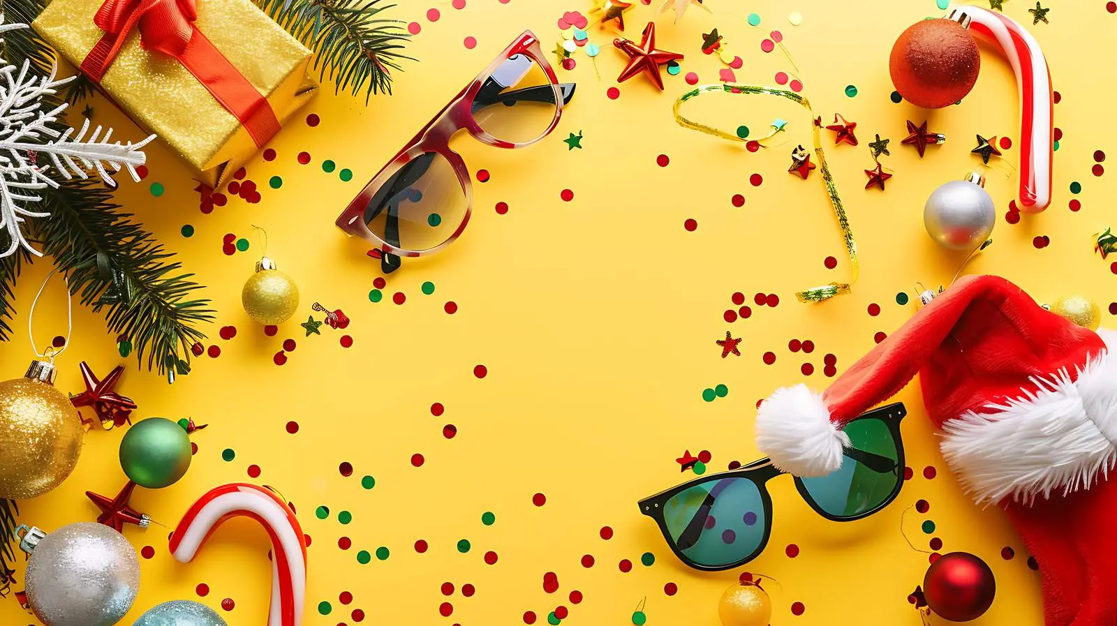 Humorous Winter Holiday Accessories for New Year and Christmas – free funny image from Dotvec