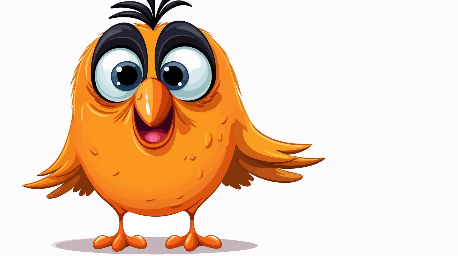 Funny Bird Cartoon Vector Illustration — free download from Dotvec