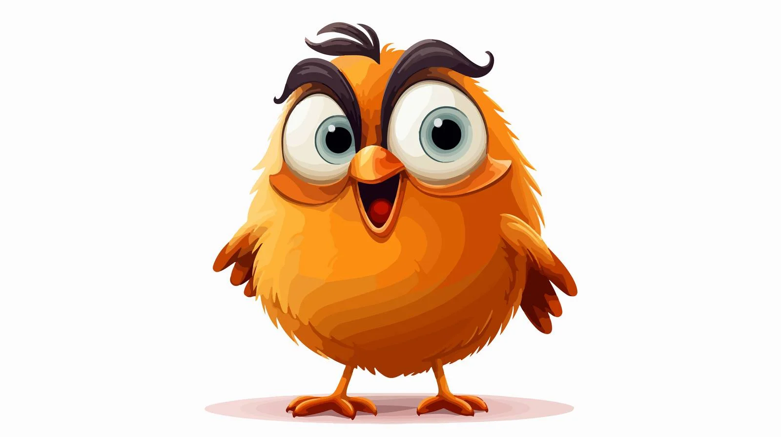Funny Bird Cartoon Stock Vector Illustration — free download from Dotvec