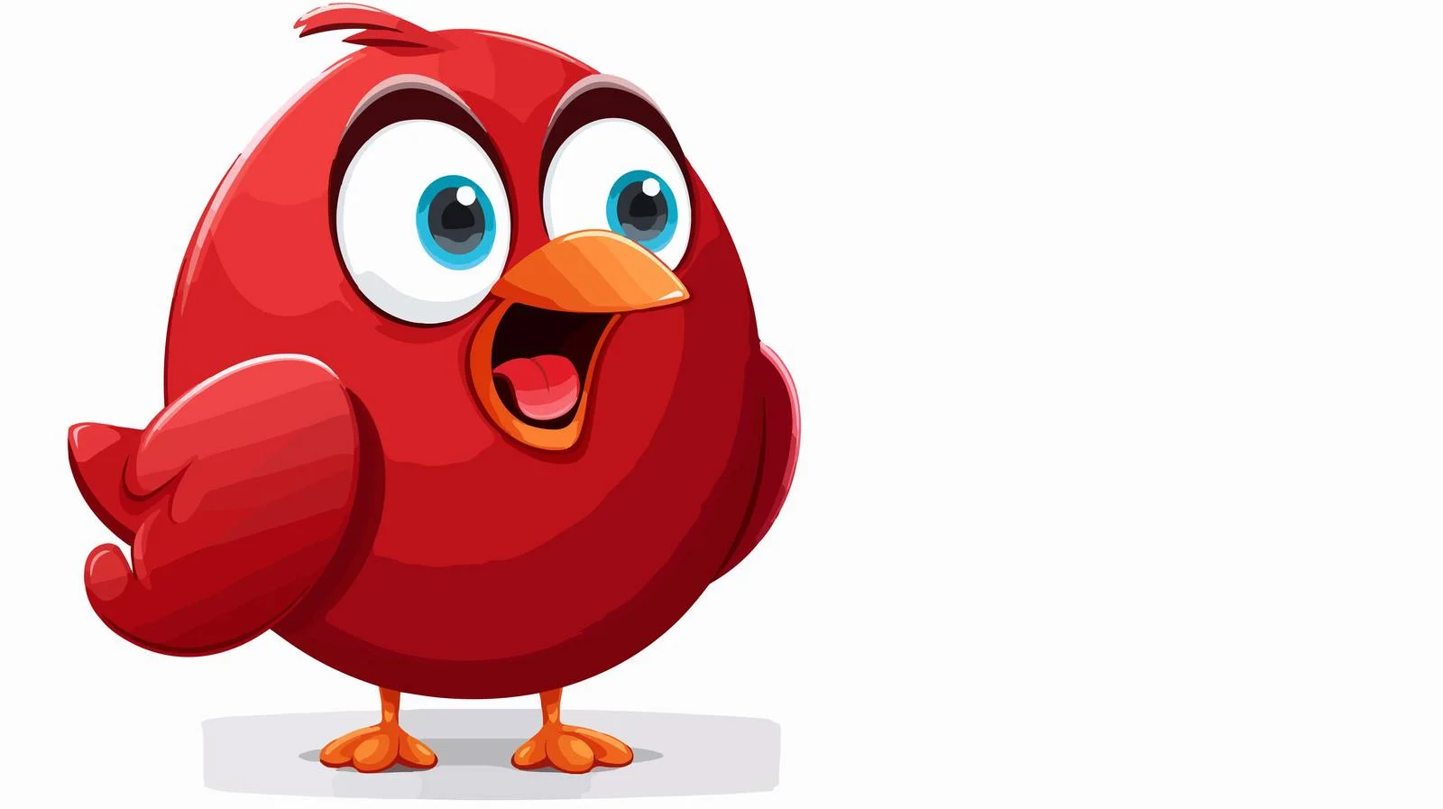 Cute Bird Cartoon with Speech Bubble — free download from Dotvec