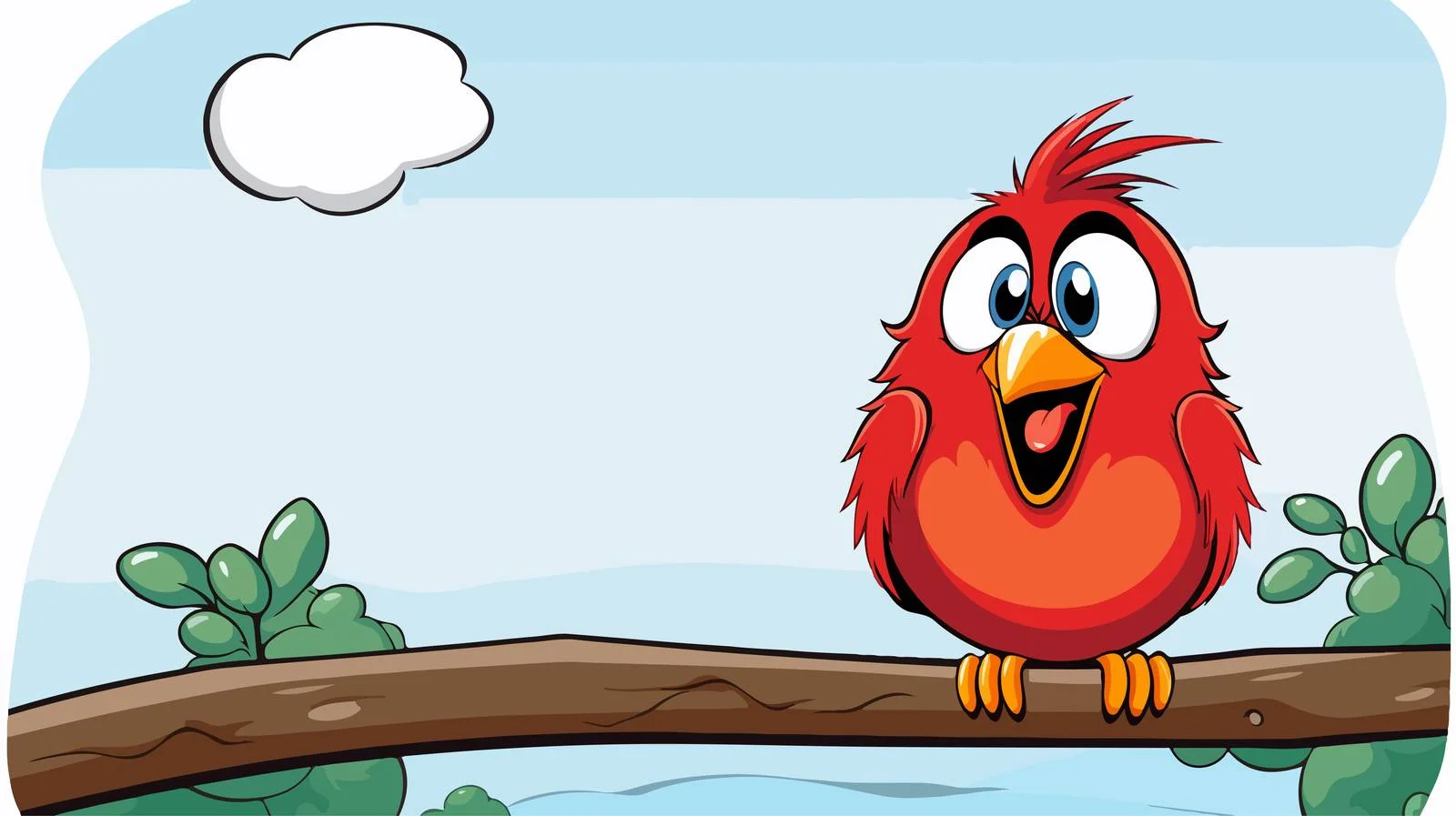 Comic Bird Speech Bubble Vector Illustration — free download from Dotvec