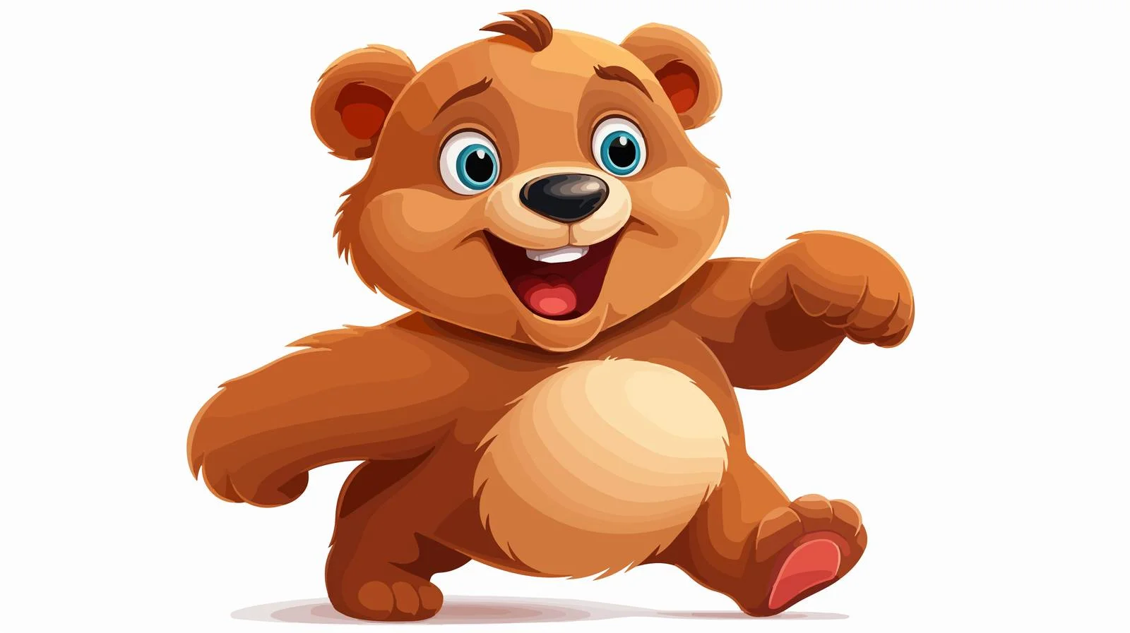 Funny Cartoon Bear Illustration — free download from Dotvec