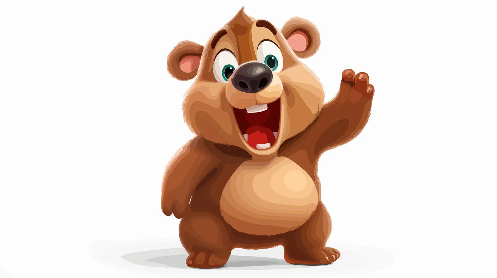 Funny Cartoon Bear Illustration — free download from Dotvec