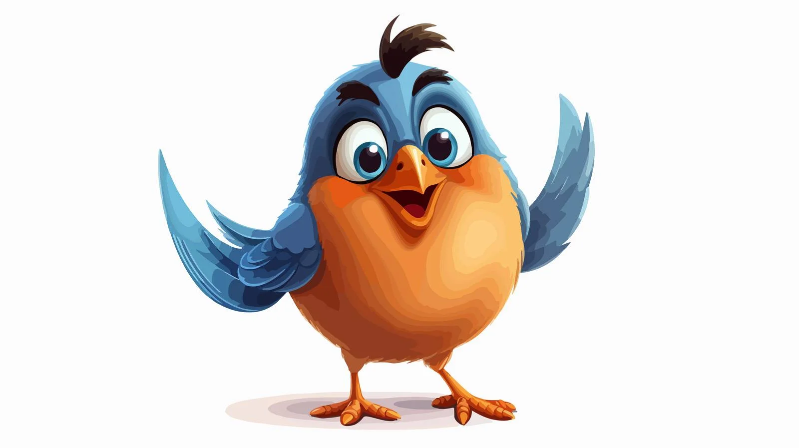 Whimsical Bird Illustration — free download from Dotvec