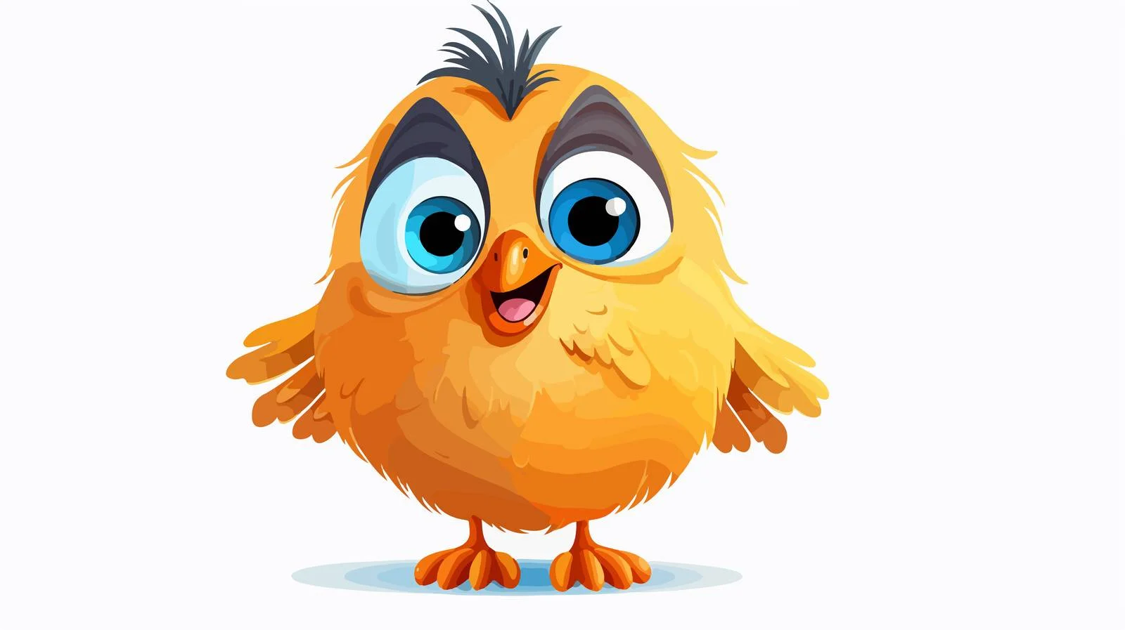 Playful Bird Vector Illustration — free download from Dotvec