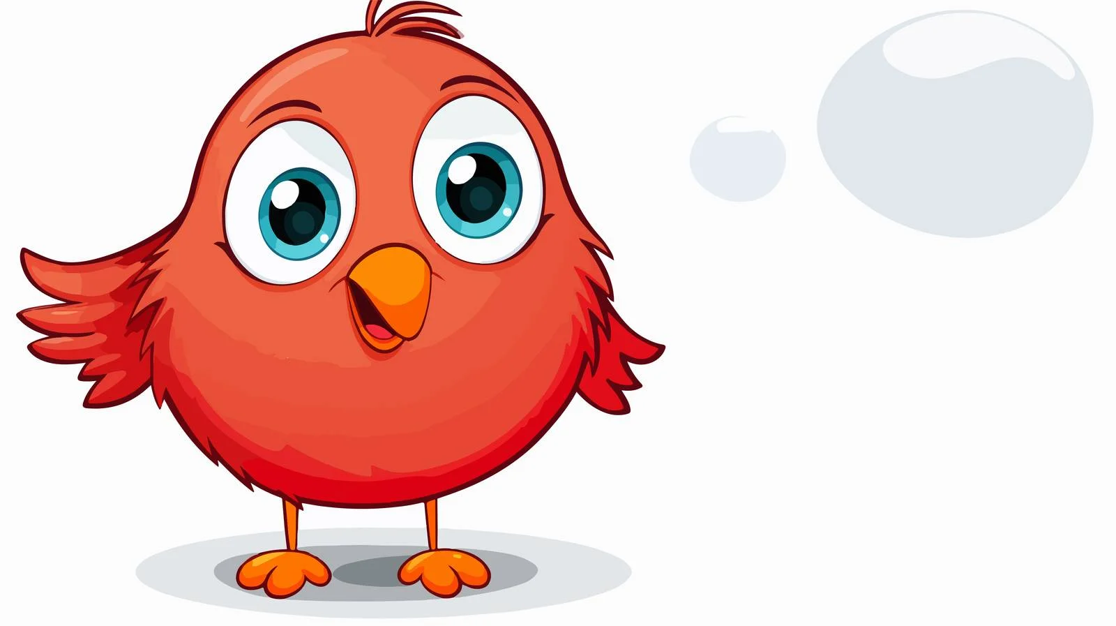 Chirpy Bird Speech Bubble Vector Illustration — free download from Dotvec