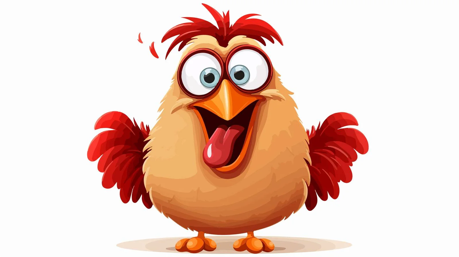 Funny Chicken Speech Bubble Cartoon — free download from Dotvec