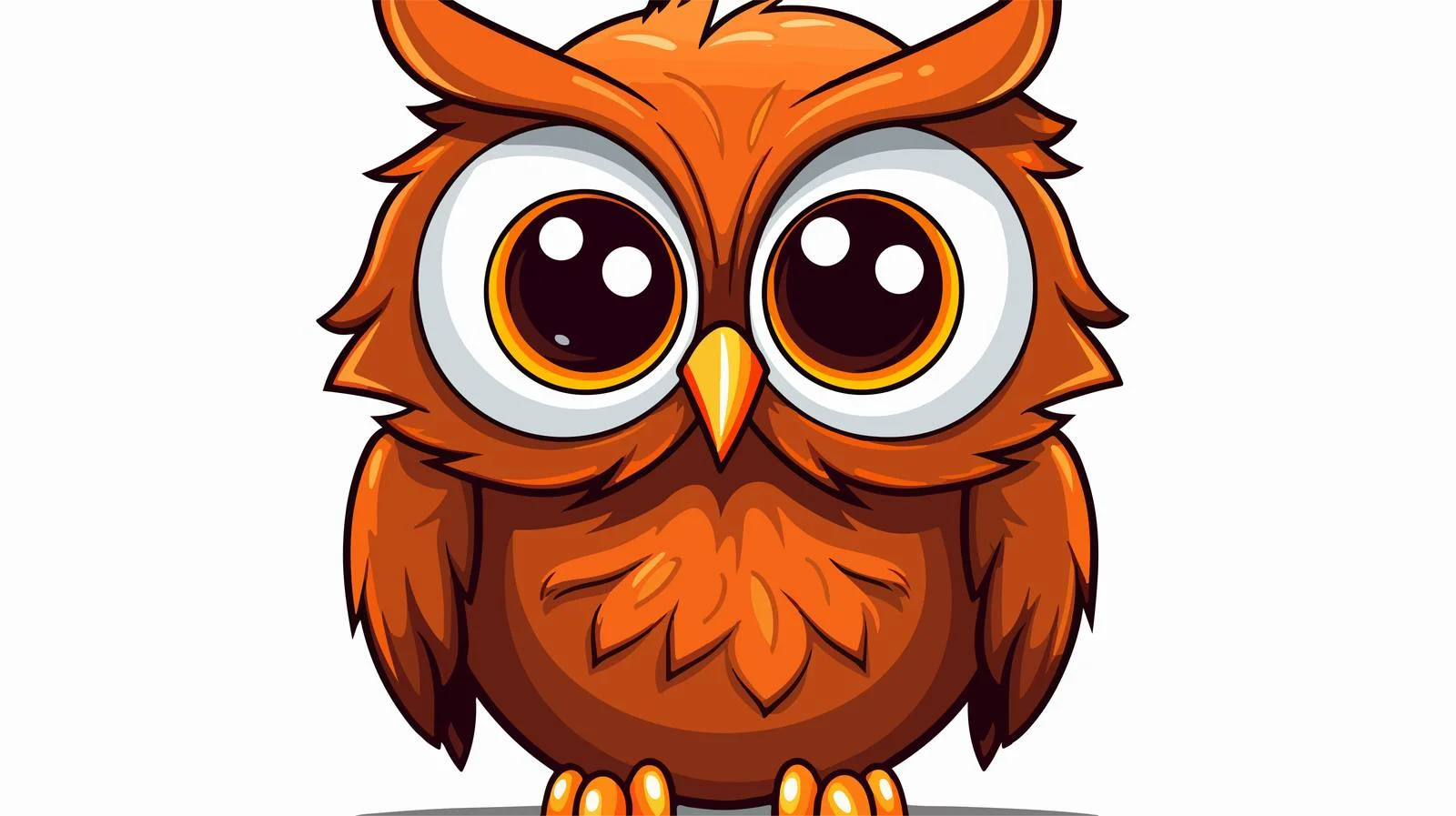 Whimsical Owl Cartoon Illustration — free download from Dotvec