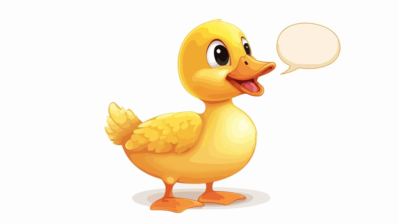 Playful Duck Speech Bubble Vector Illustration — free download from Dotvec