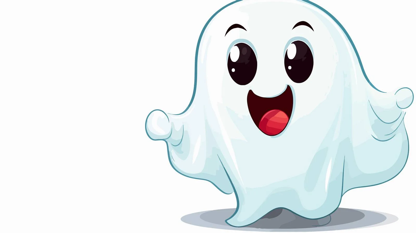Humorous Ghost Speaking Stock Illustration — free download from Dotvec