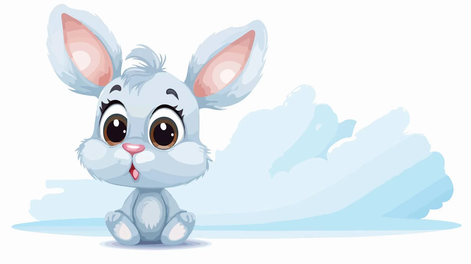 Humorous Rabbit with Thought Bubble Illustration — free download from Dotvec