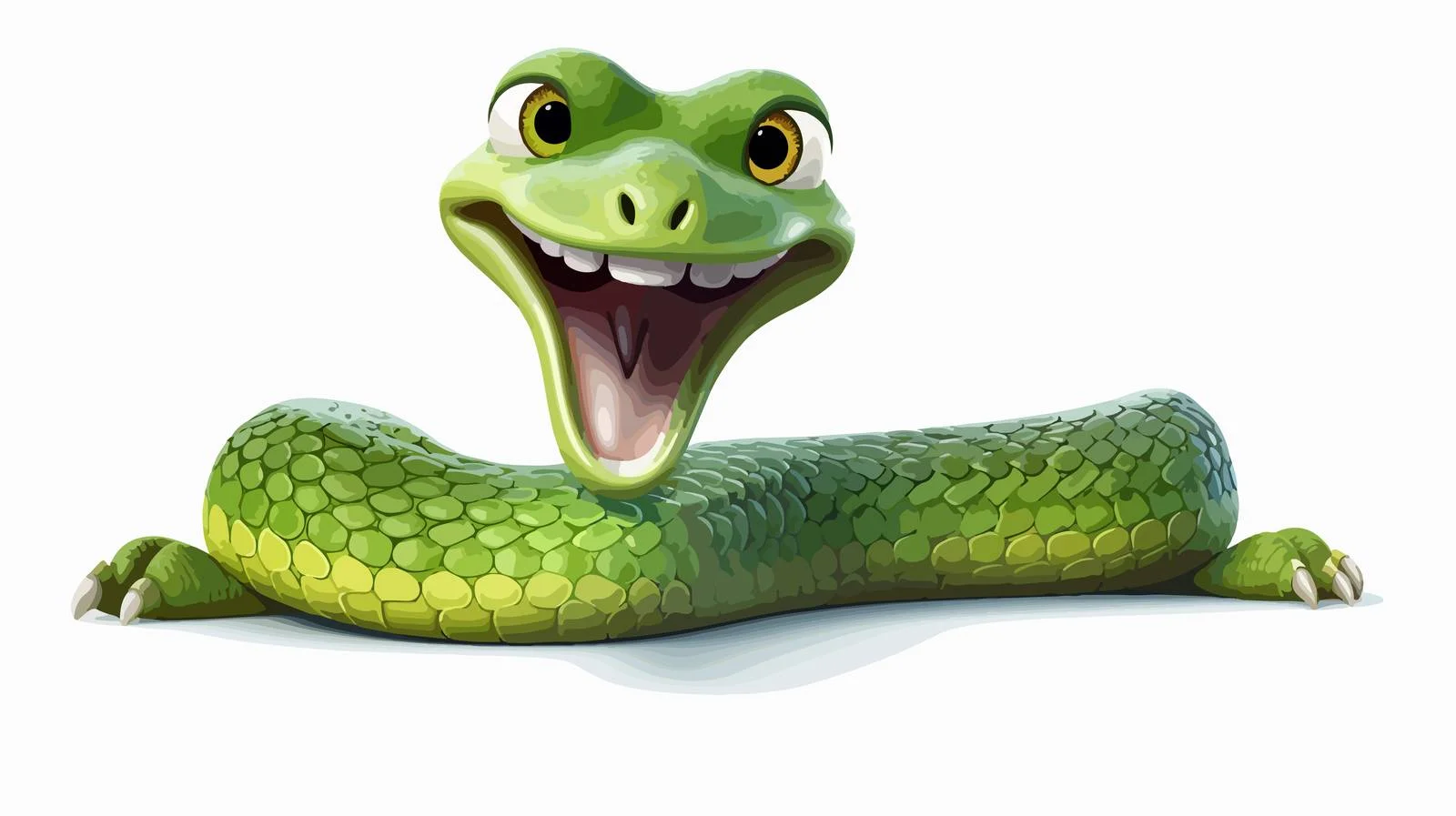 Playful Cartoon Snake Illustration — free download from Dotvec
