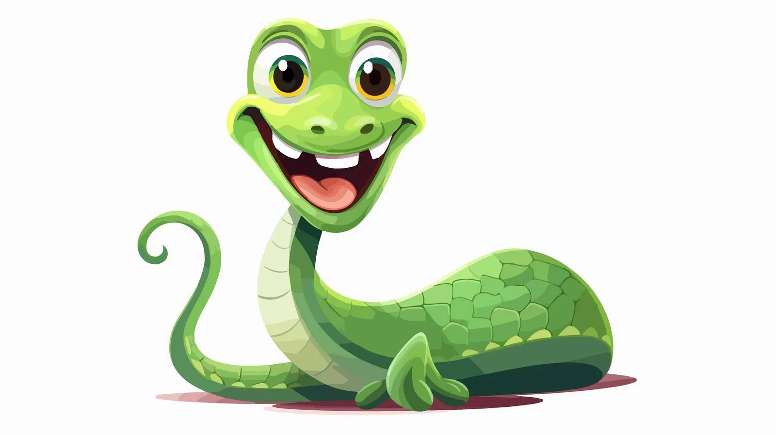 Funny Cartoon Snake Illustration — free download from Dotvec