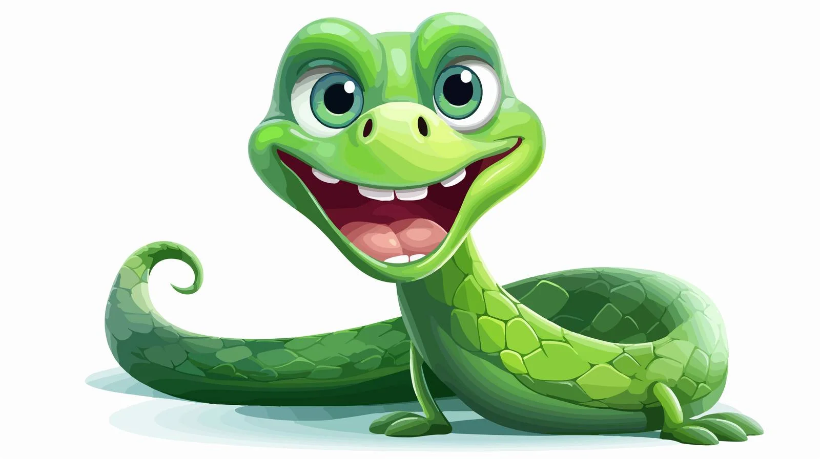 Whimsical Cartoon Snake Illustration — free download from Dotvec
