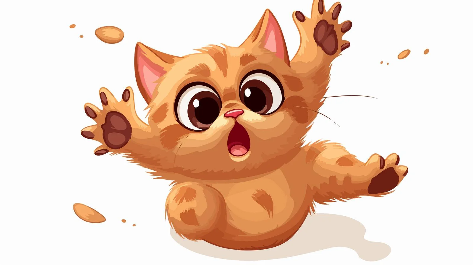 Amusing Cat Cartoon Illustration — free download from Dotvec