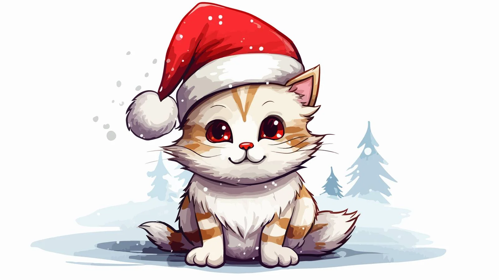 Playful Cartoon Cat Illustration — free download from Dotvec