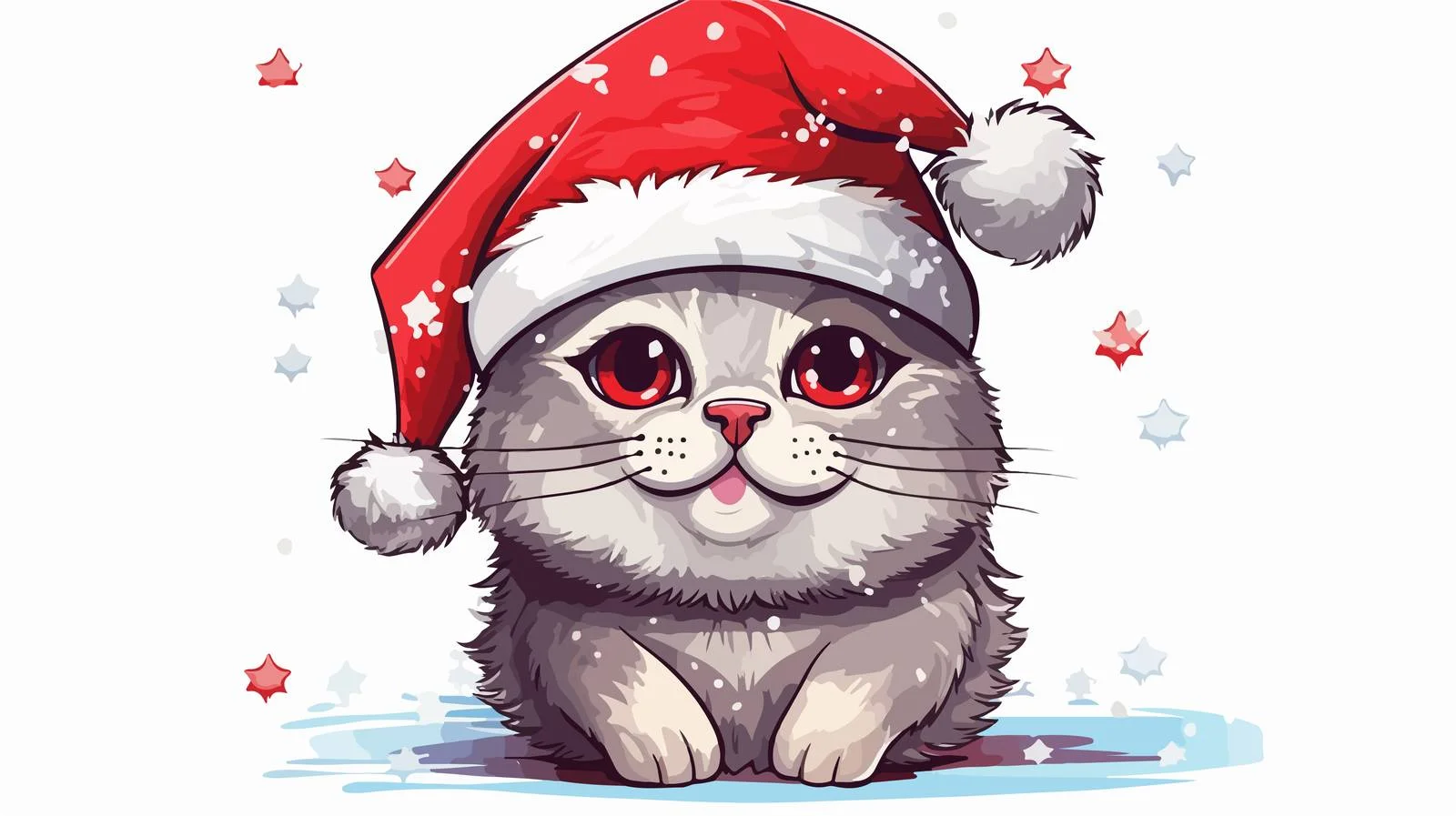 Whimsical Cat Cartoon Illustration — free download from Dotvec