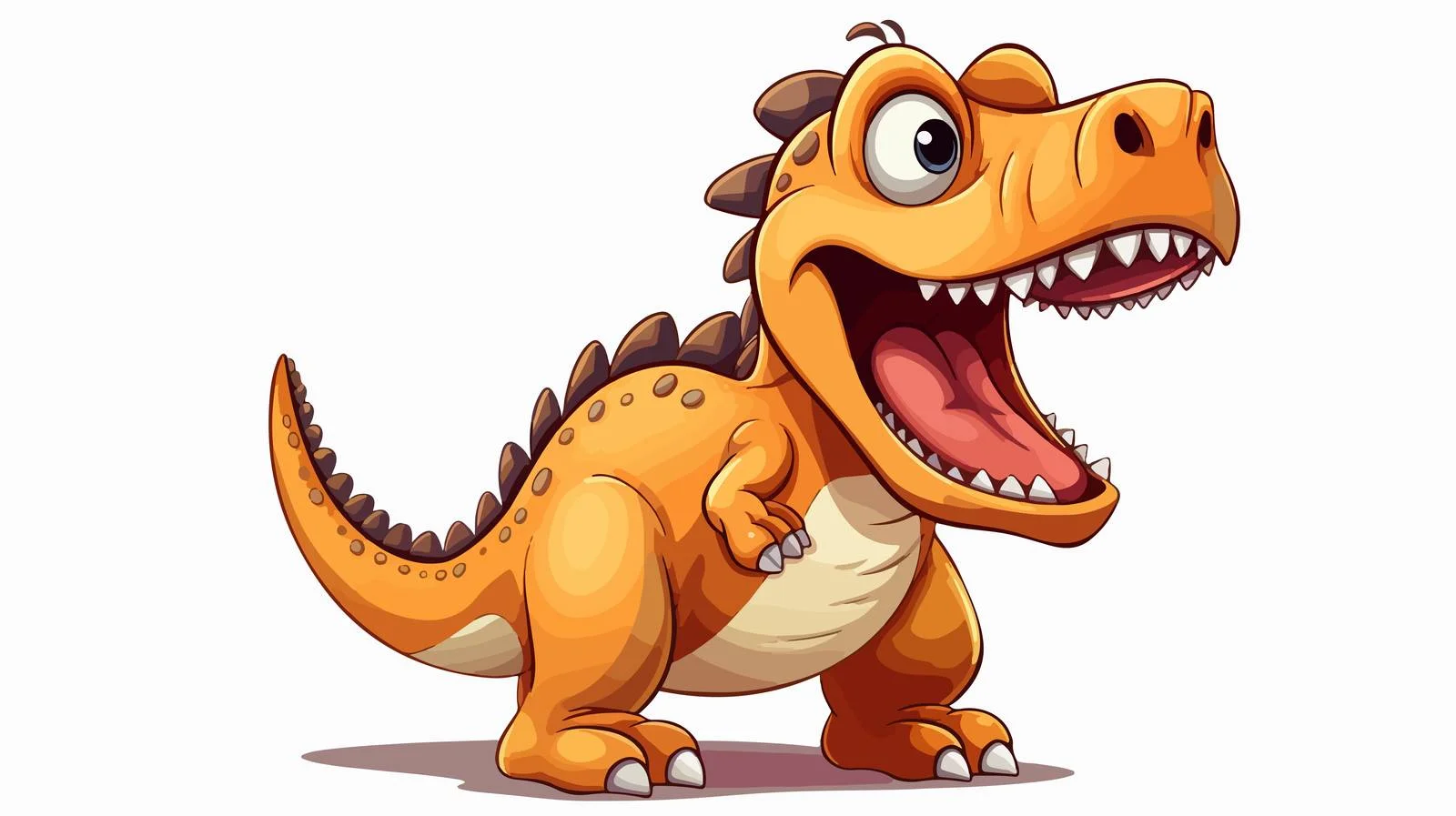 Whimsical Dinosaur Cartoon Vector Illustration — free download from Dotvec