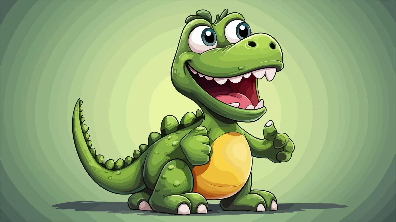 Playful Retro Dinosaur Vector Illustration — free download from Dotvec
