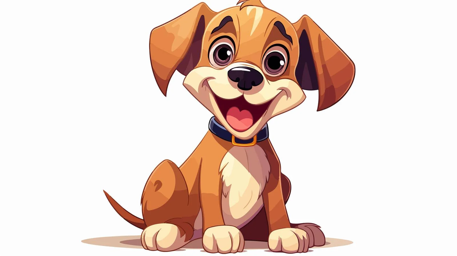 Humorous Retro Cartoon Dog Illustration — free download from Dotvec