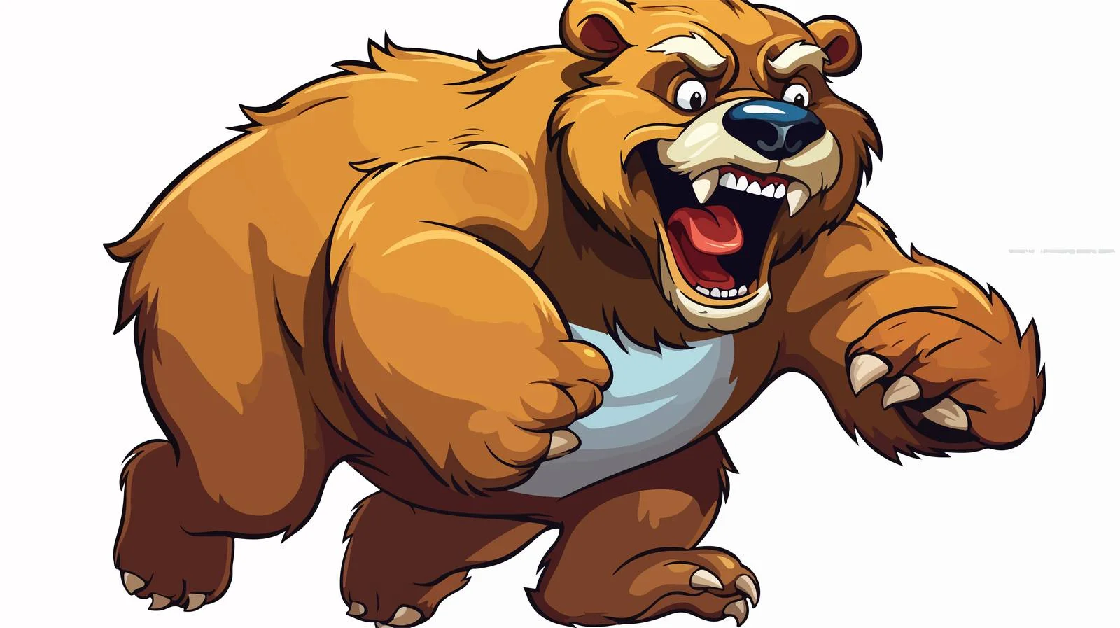Whimsical Bear Comic Illustration — free download from Dotvec