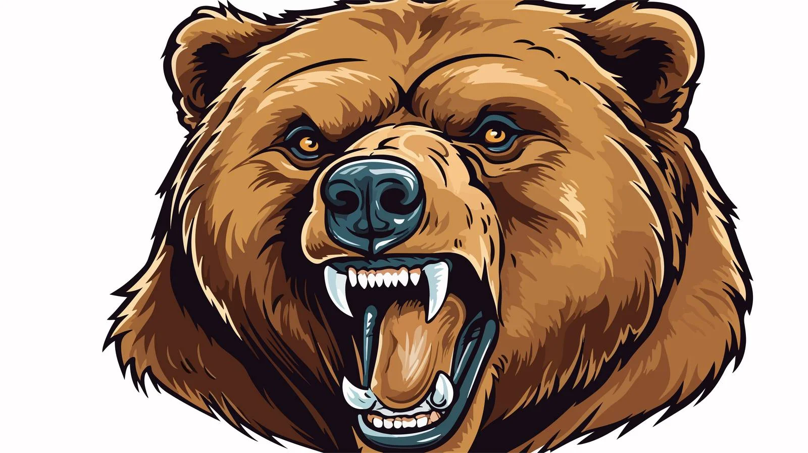 Retro Cartoon Bear Illustration — free download from Dotvec