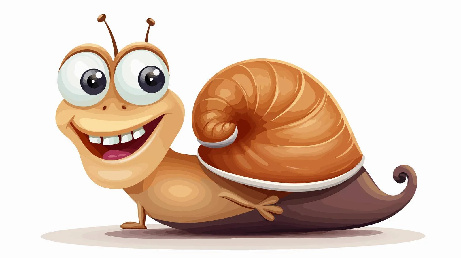 Whimsical Cartoon Snail Illustration — free download from Dotvec