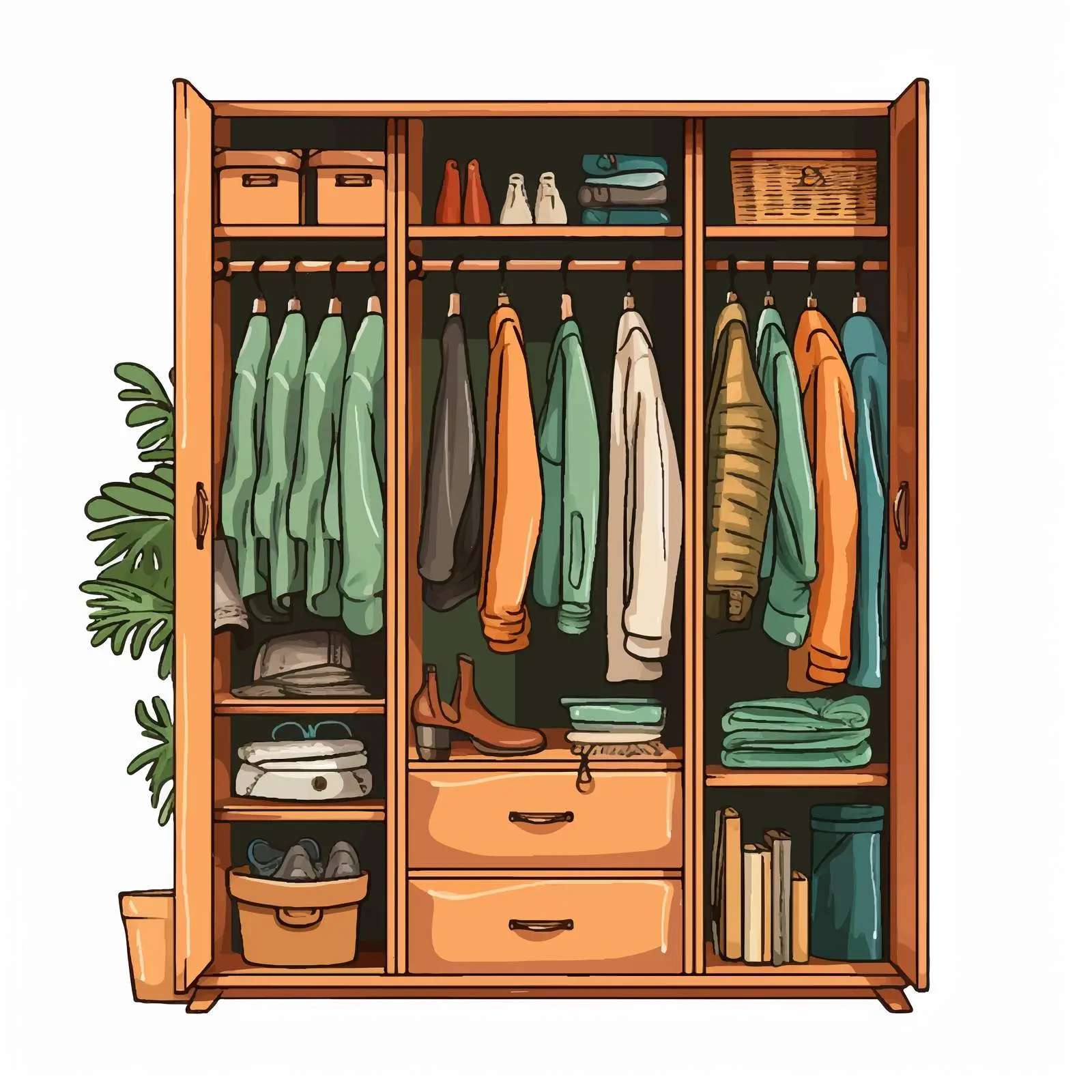 Elegant Furniture Set for Walk-in Closet Design — free download from Dotvec