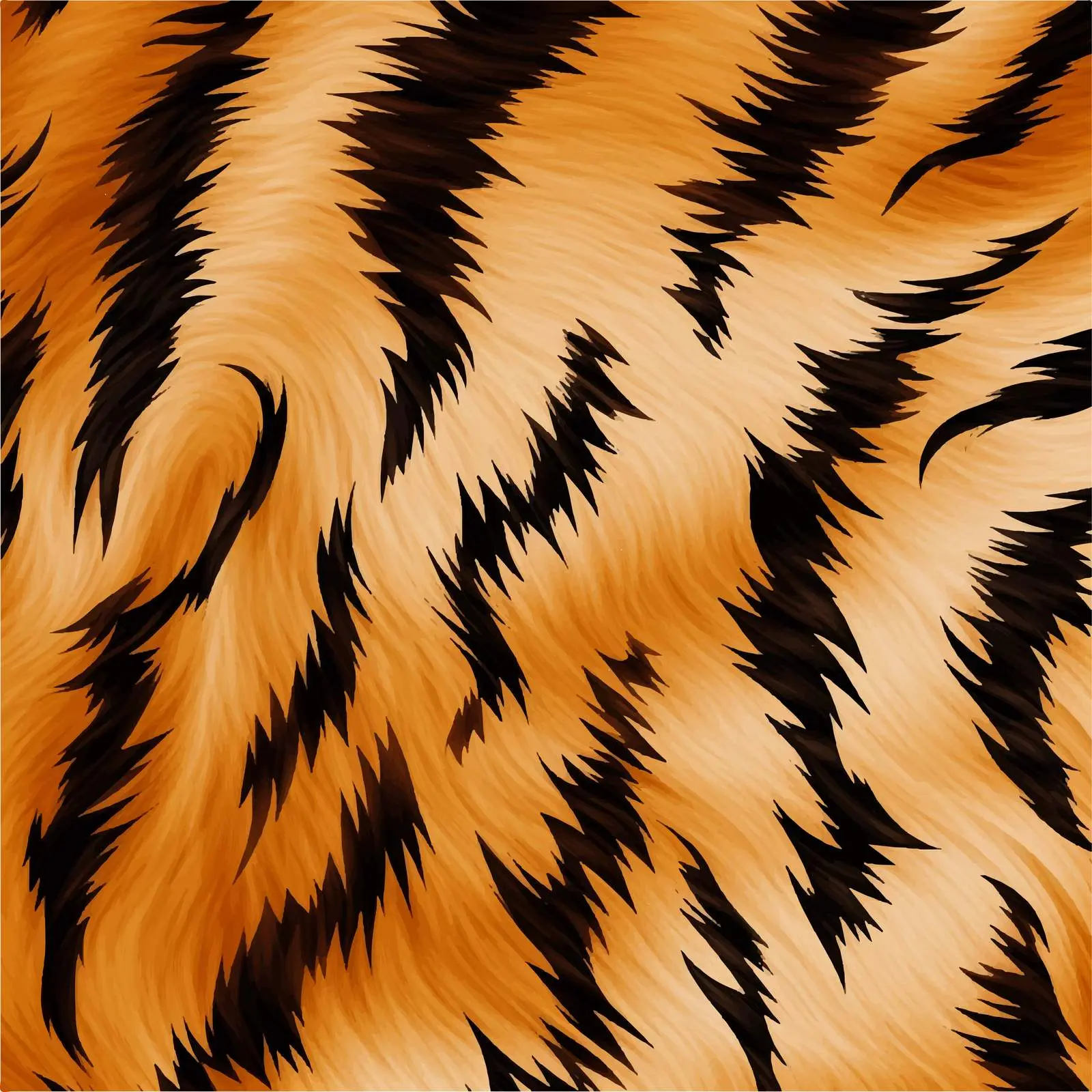 Cartoon Tiger Skin Print Vector Background – free cartoonish style image from Dotvec