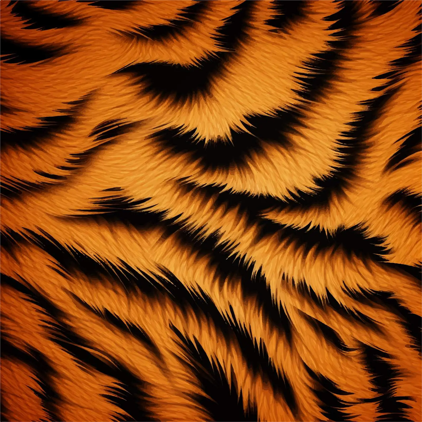 Cartoon Tiger Skin Print Vector Background – free tiger stripes image from Dotvec