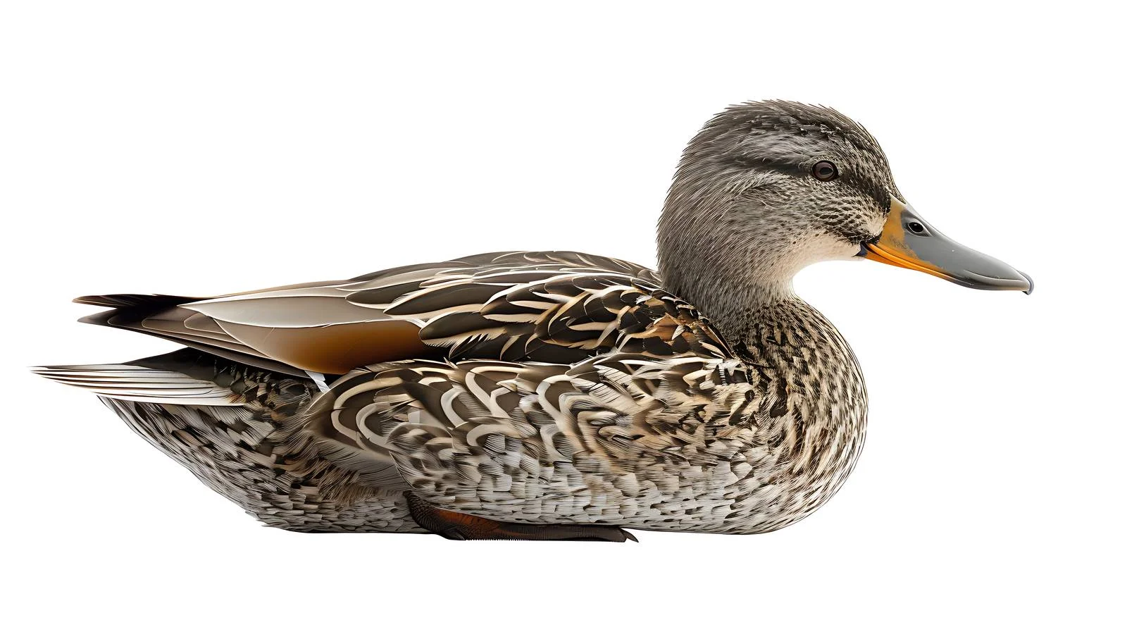 Detailed Close-Up of Female Gadwall Bird — free download from Dotvec