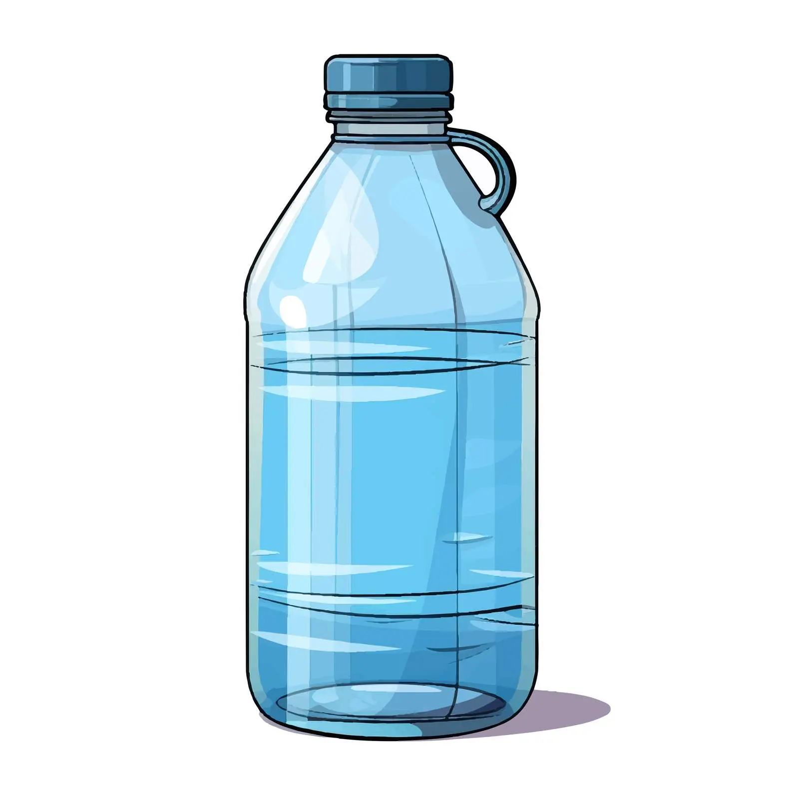 Line Vector Illustration of Gallon Water Bottle — free download from Dotvec