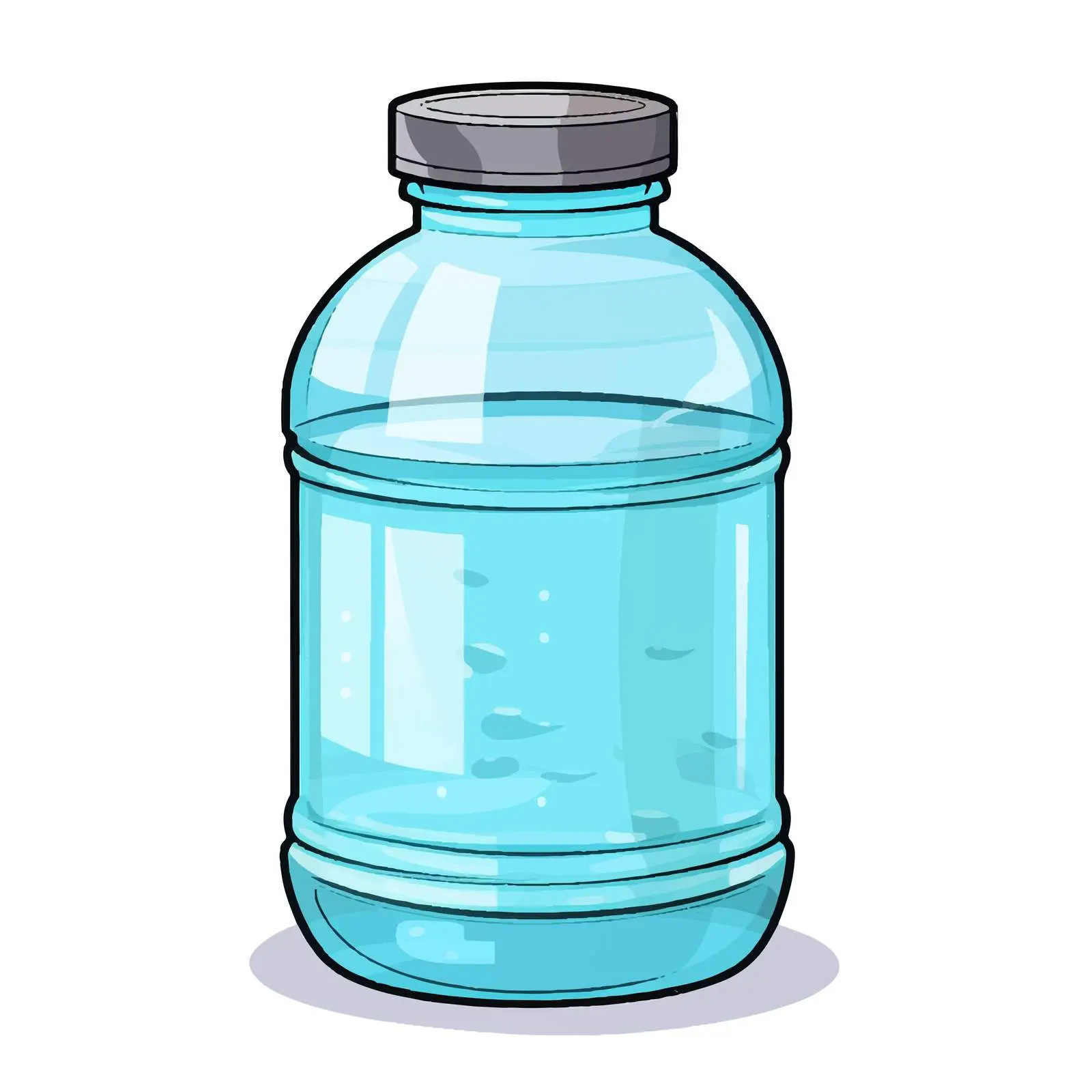 Line Vector Illustration of Gallon Water Bottle — free download from Dotvec