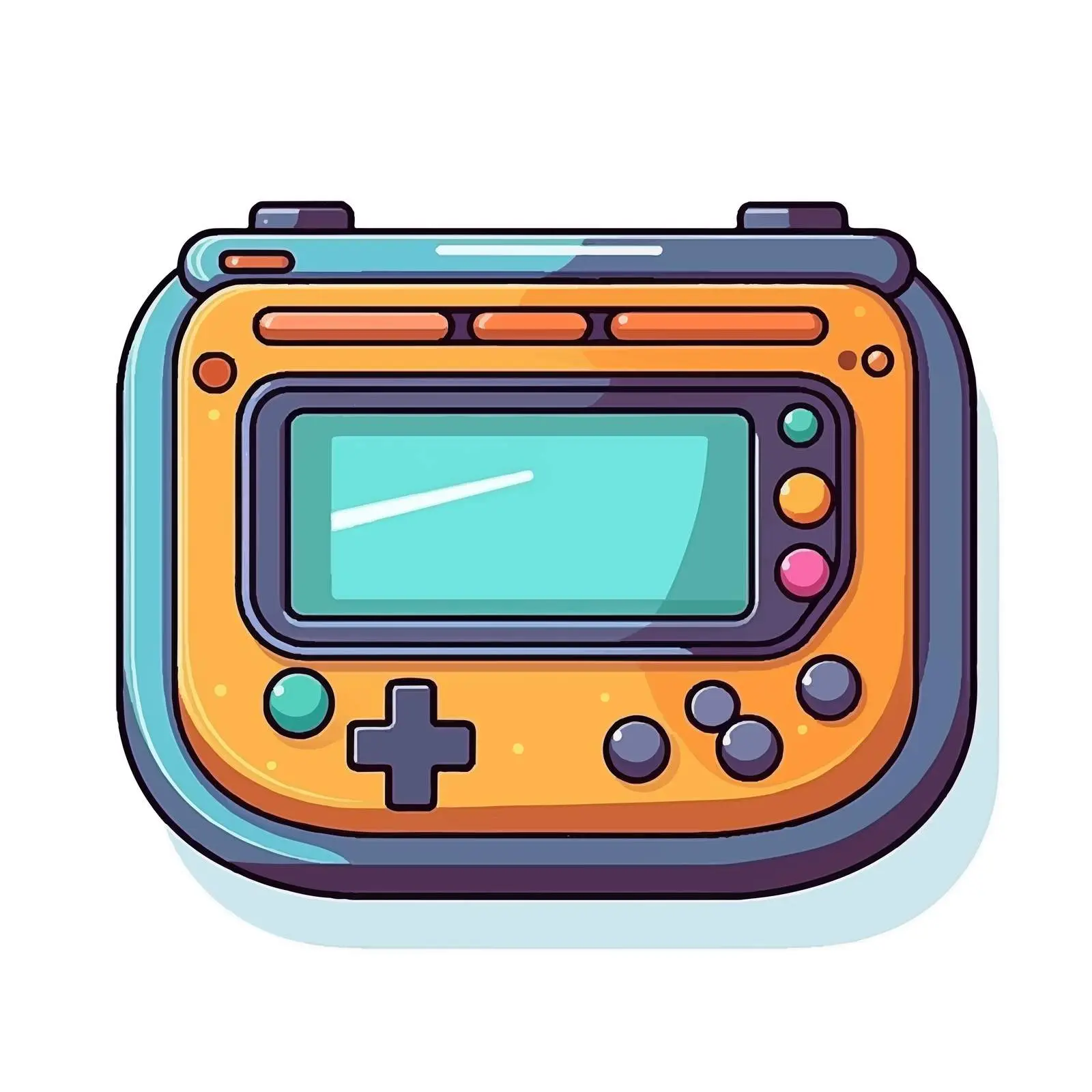 Cartoon Game Console Vector Icon Illustration – free video image from Dotvec