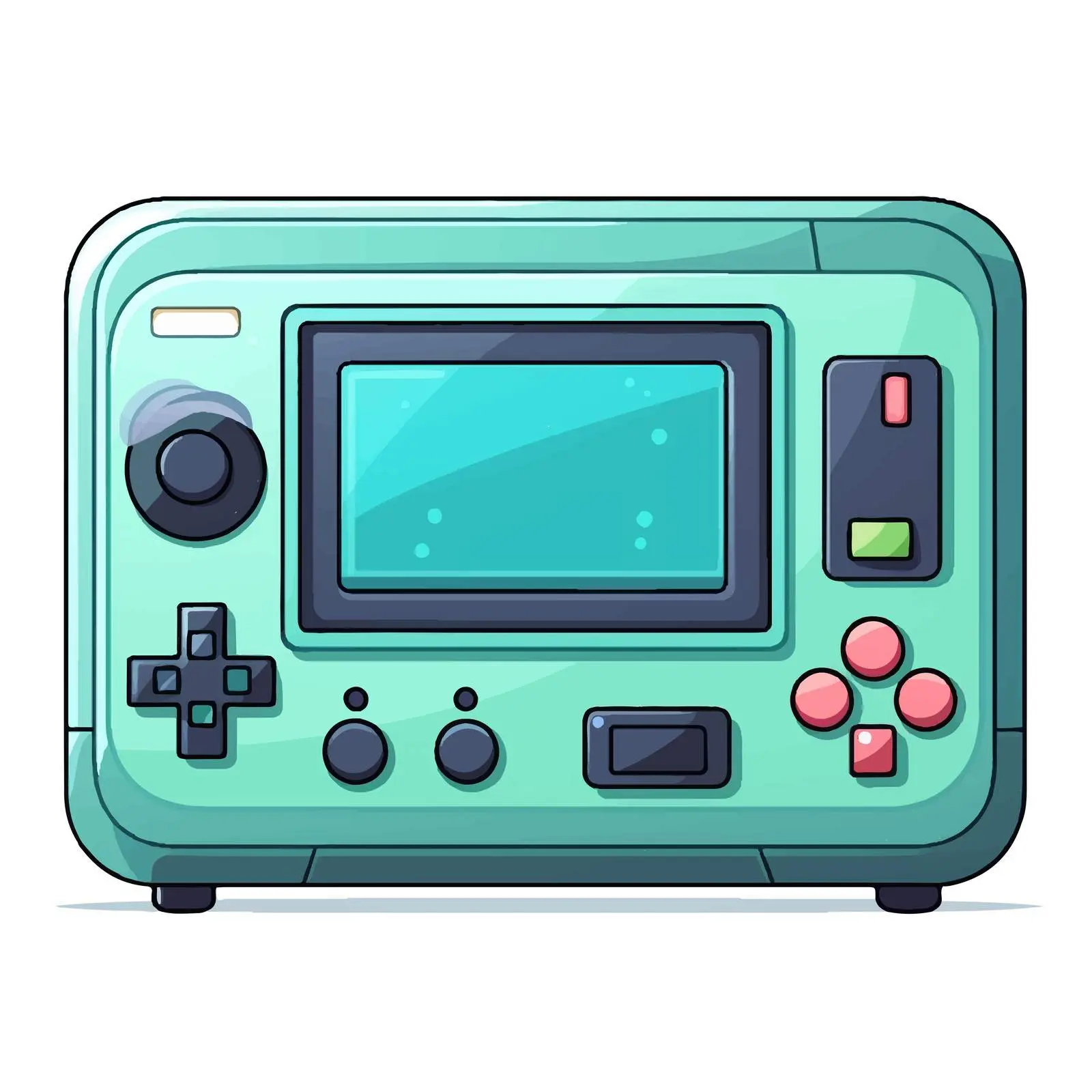 Cartoon Game Console Vector Illustration – free video image from Dotvec