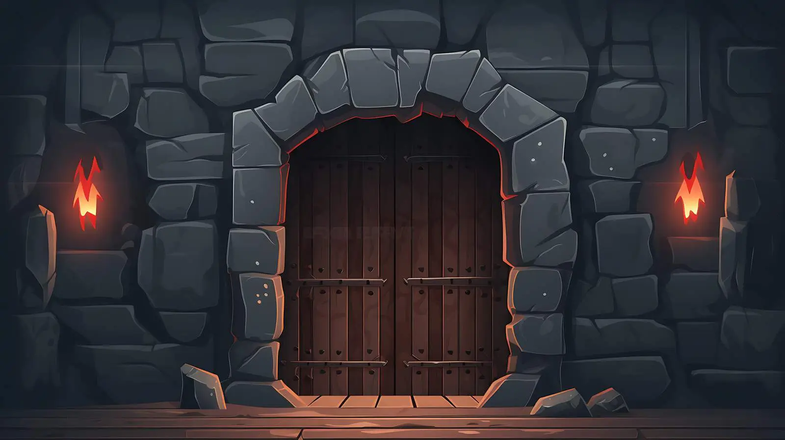 Castle Entry Gate — free download from Dotvec