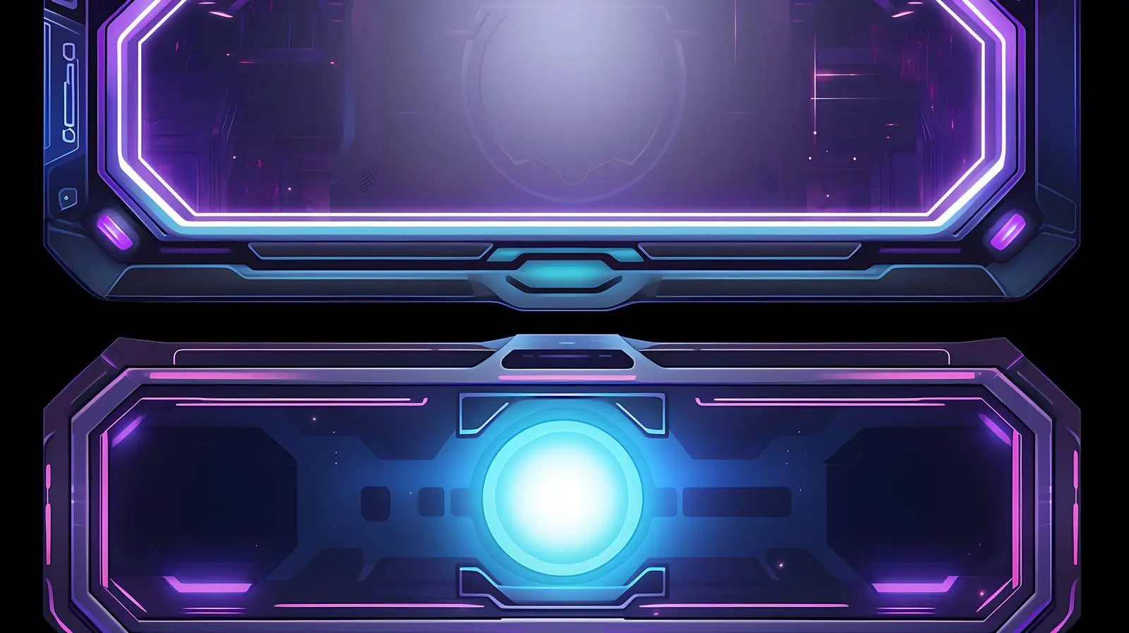 Glowing Game Stream Frames for Conference — free download from Dotvec