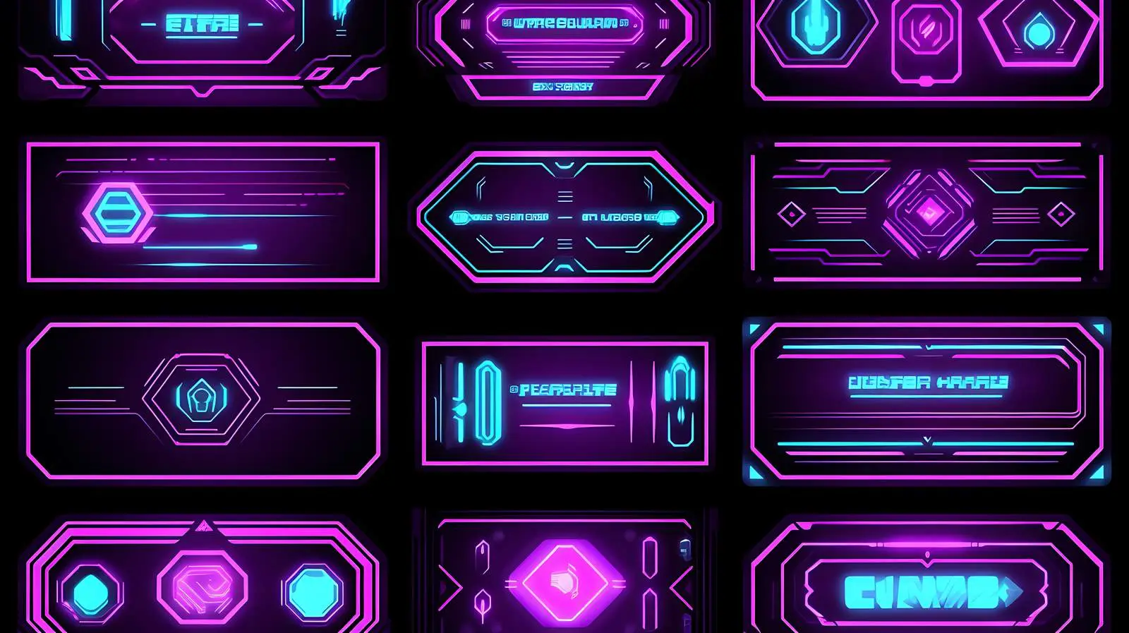 Twitch Streaming Overlay Panels — free download from Dotvec