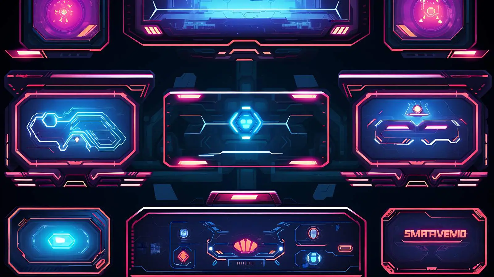 Twitch Streaming Panels Overlay Frames — free download from Dotvec