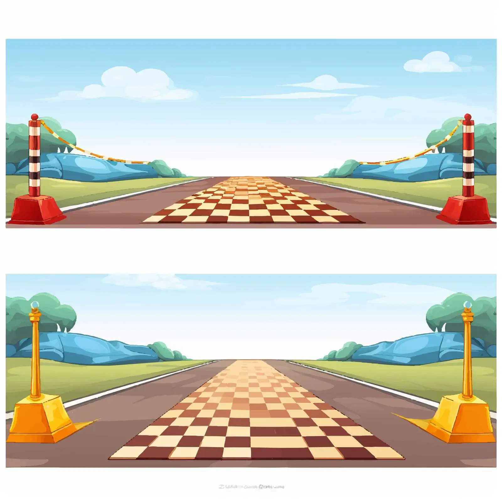 Game Template with Start and Finish Line – free fun visuals image from Dotvec