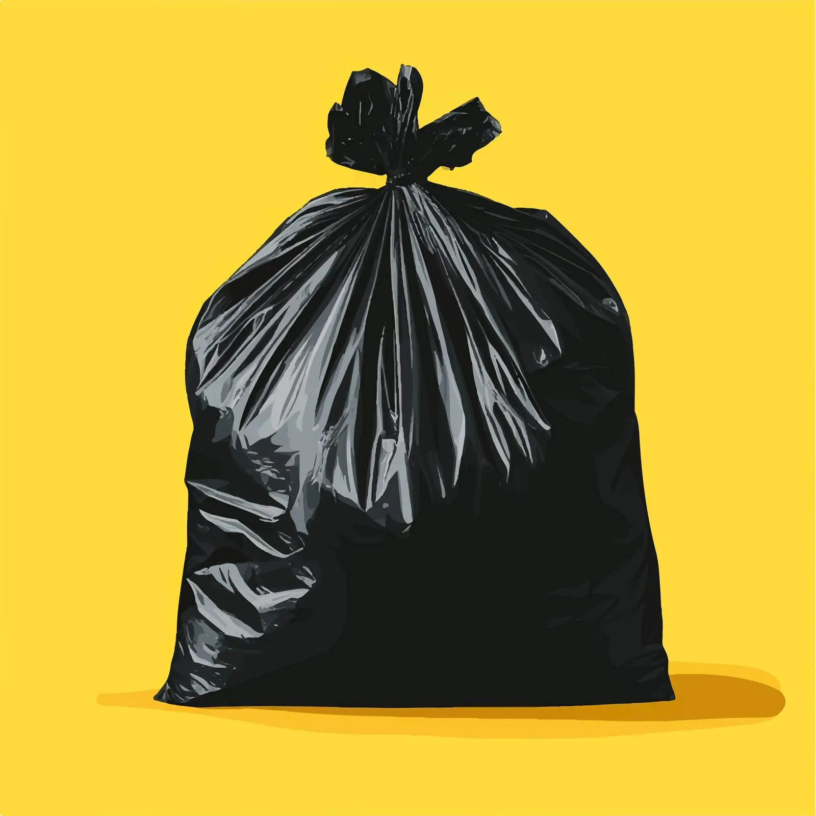 Flat Vector Illustration of Garbage Bag — free download from Dotvec