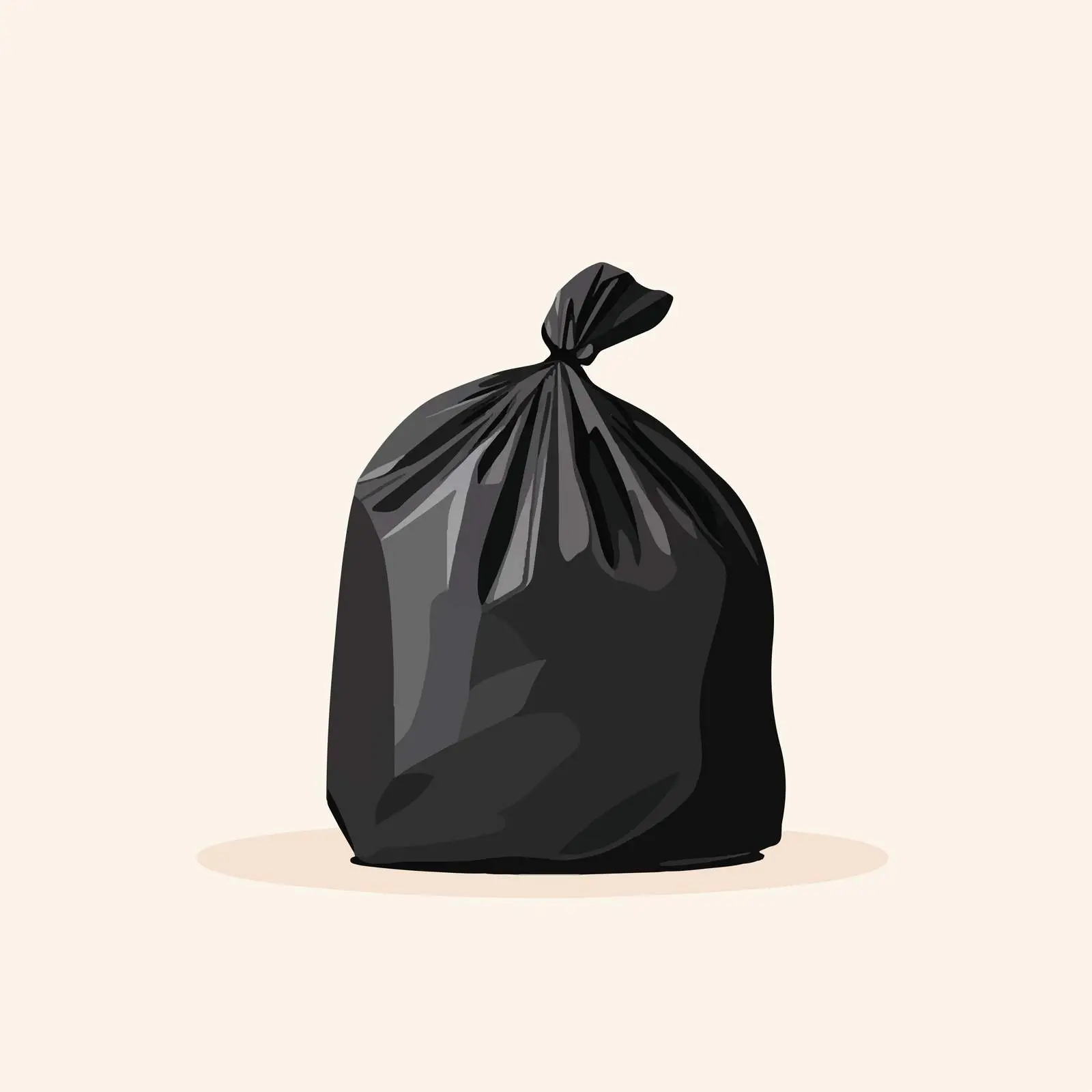 Flat Vector Illustration of Garbage Bag — free download from Dotvec