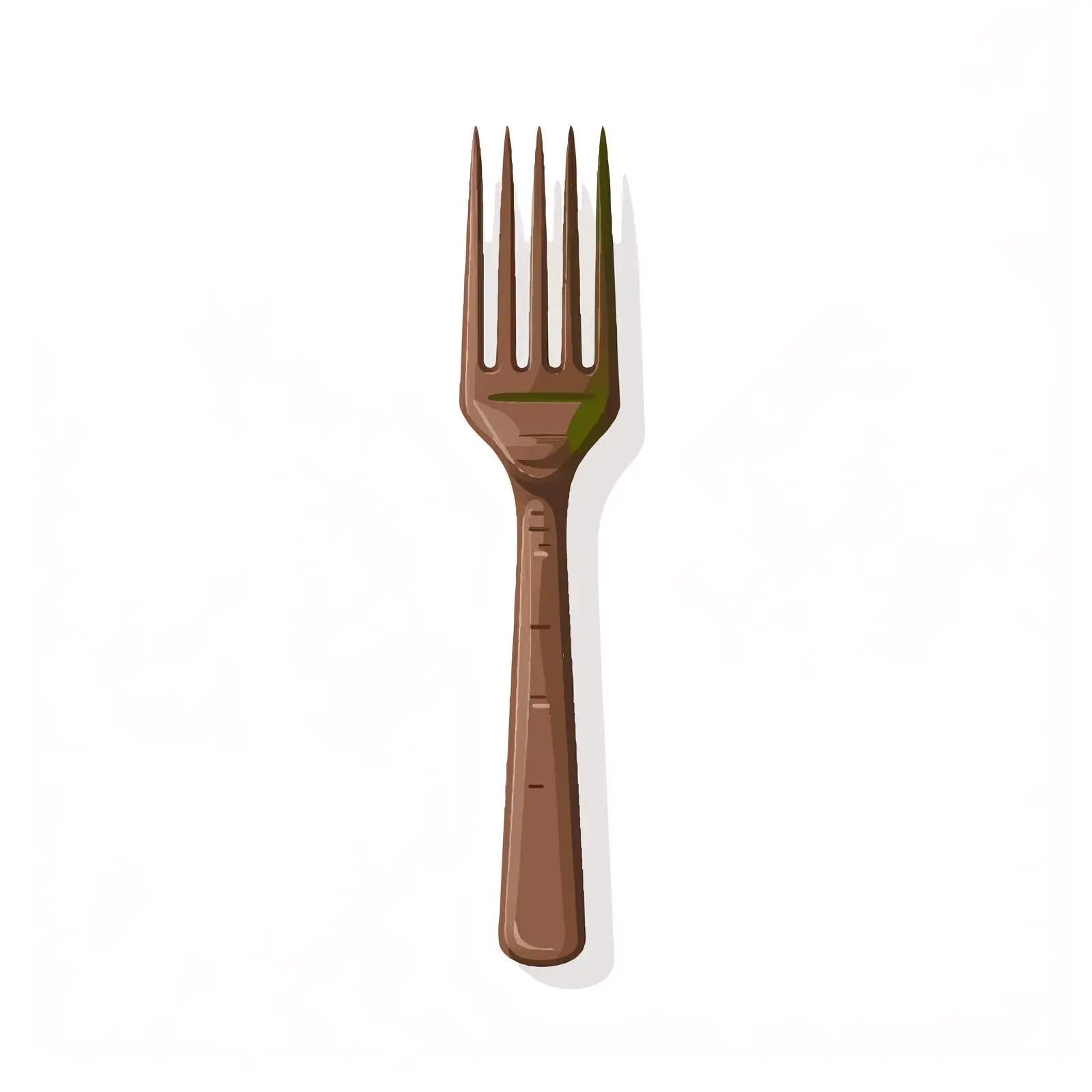 Garden Fork Line Vector Illustration on White Background — free download from Dotvec