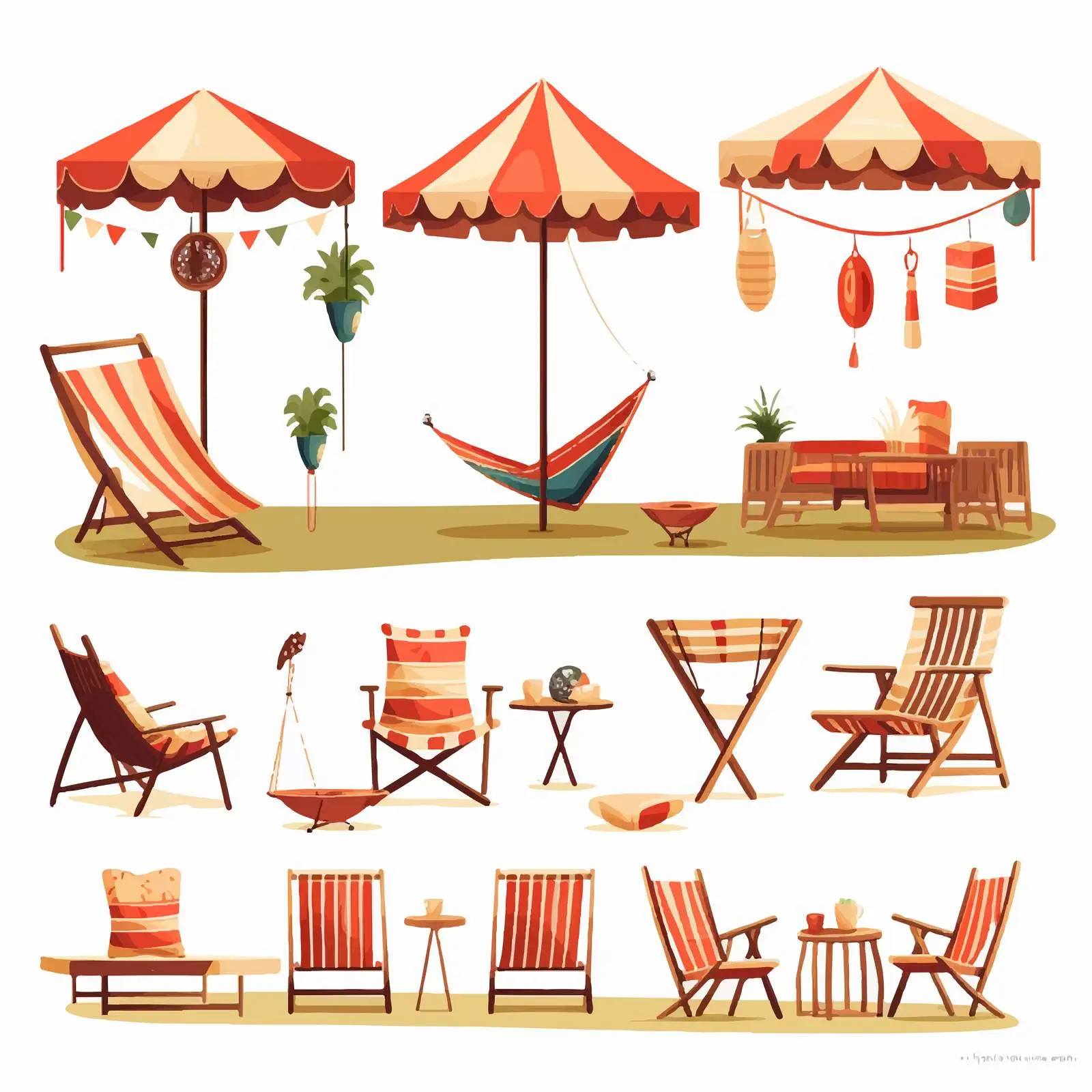 Cozy Garden Furniture Set for Outdoor Relaxation – free furniture collection image from Dotvec