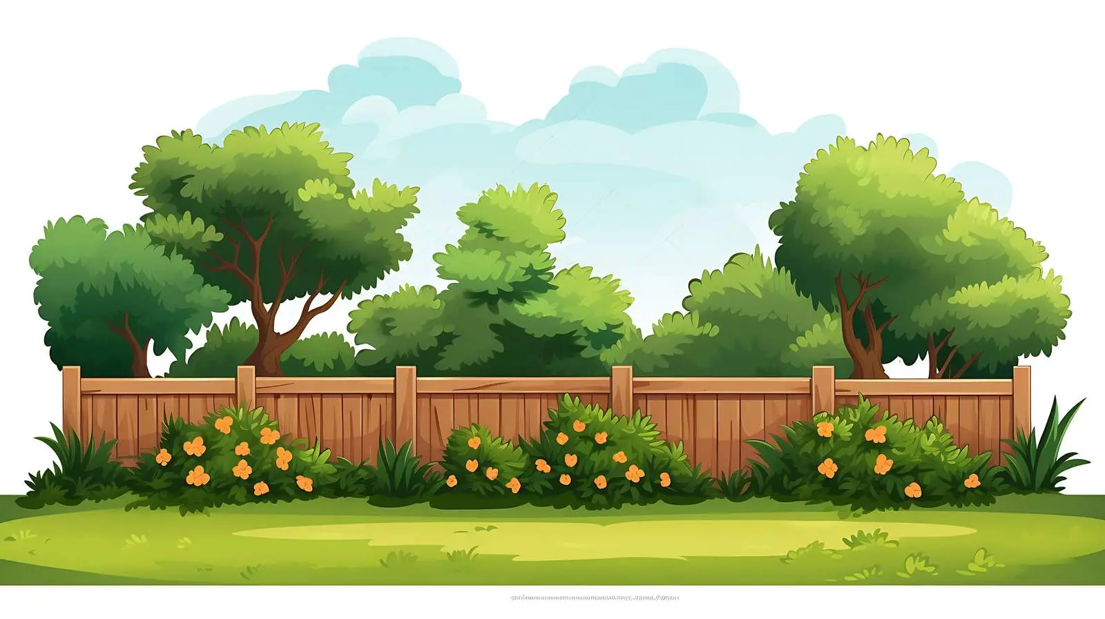 Serene Countryside Backyard Scene — free download from Dotvec